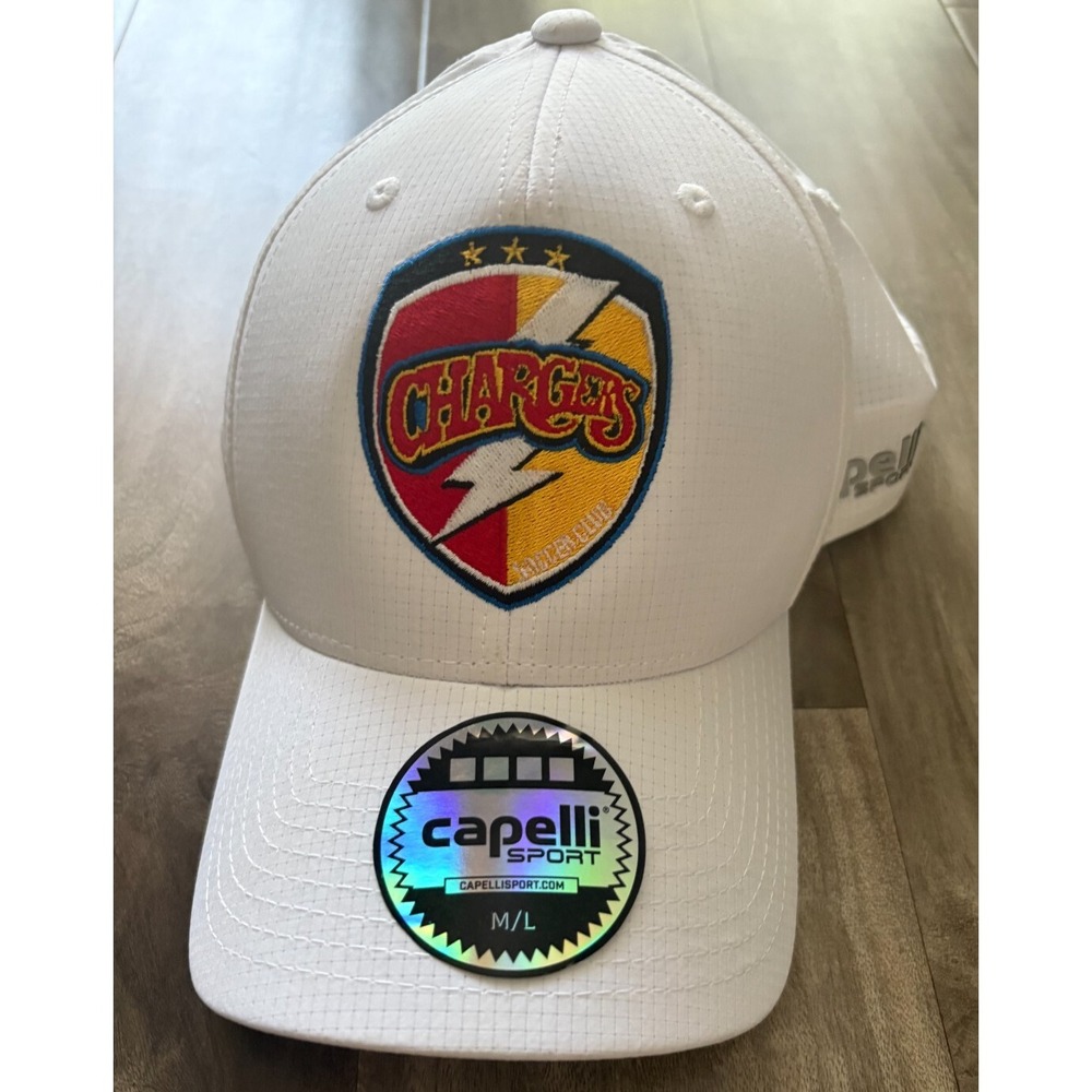 Capelli Sport Unisex‎ White Chargers SC #NFL Football Baseball Hat Cap Size M/L